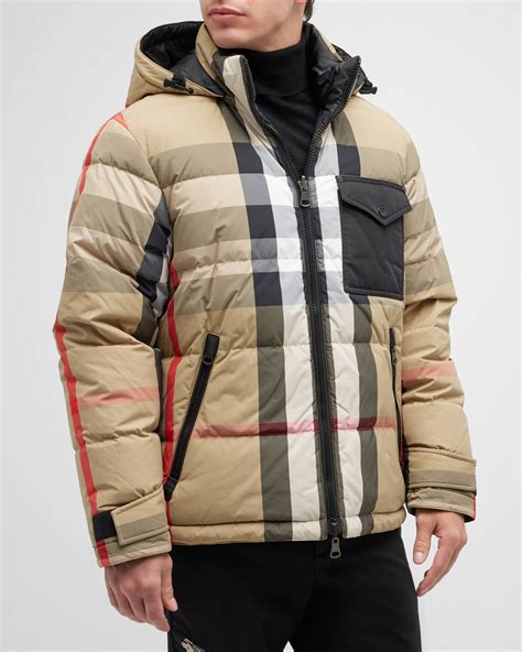 burberry black puffer jacket mens|burberry rutland reversible down jacket.